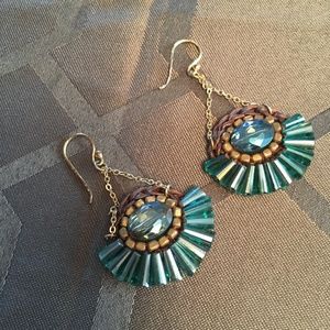 Holiday Jewellry -dressy earrings for the holidays. Turquoise stones,